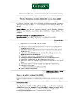 PV Conseil Municipal du 11 avril 2025